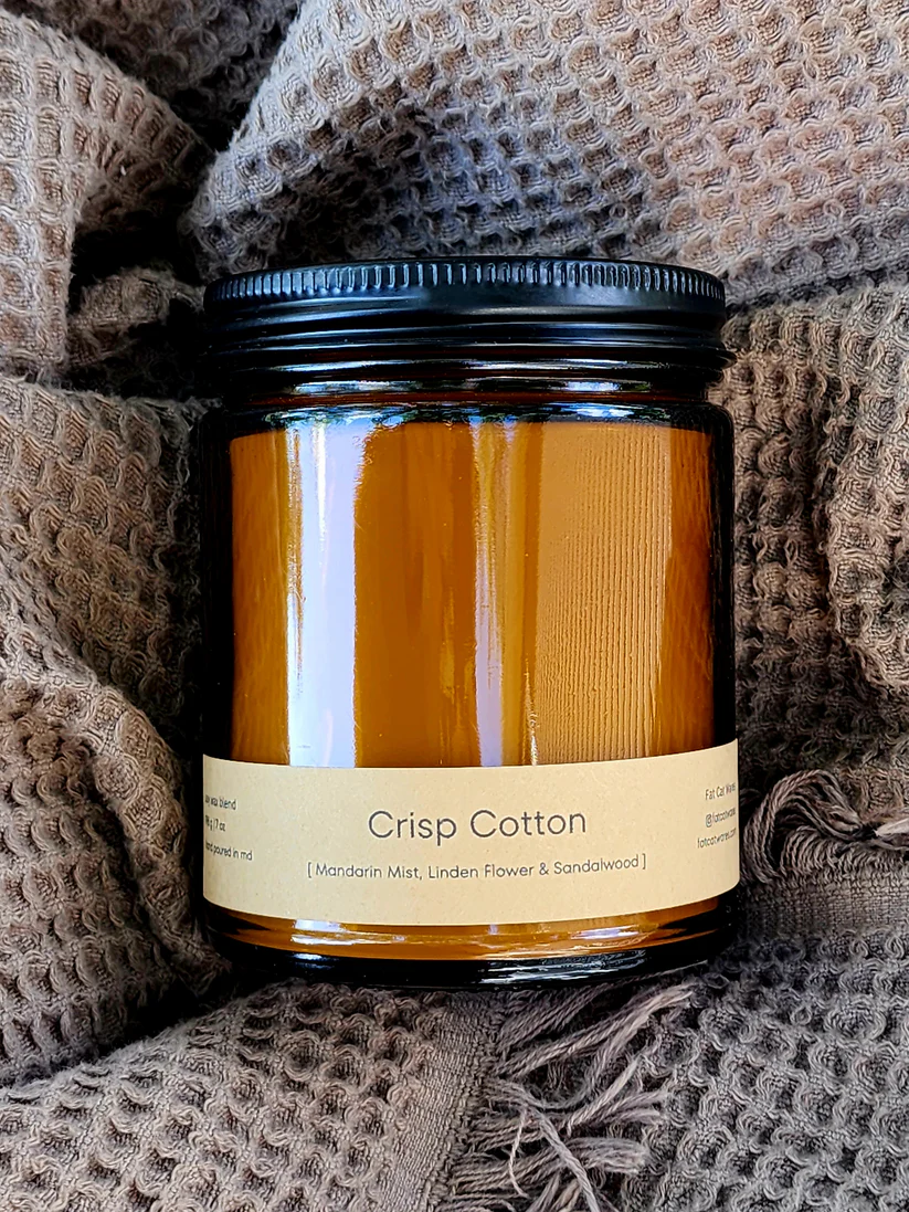Crisp Cotton Scented Candle