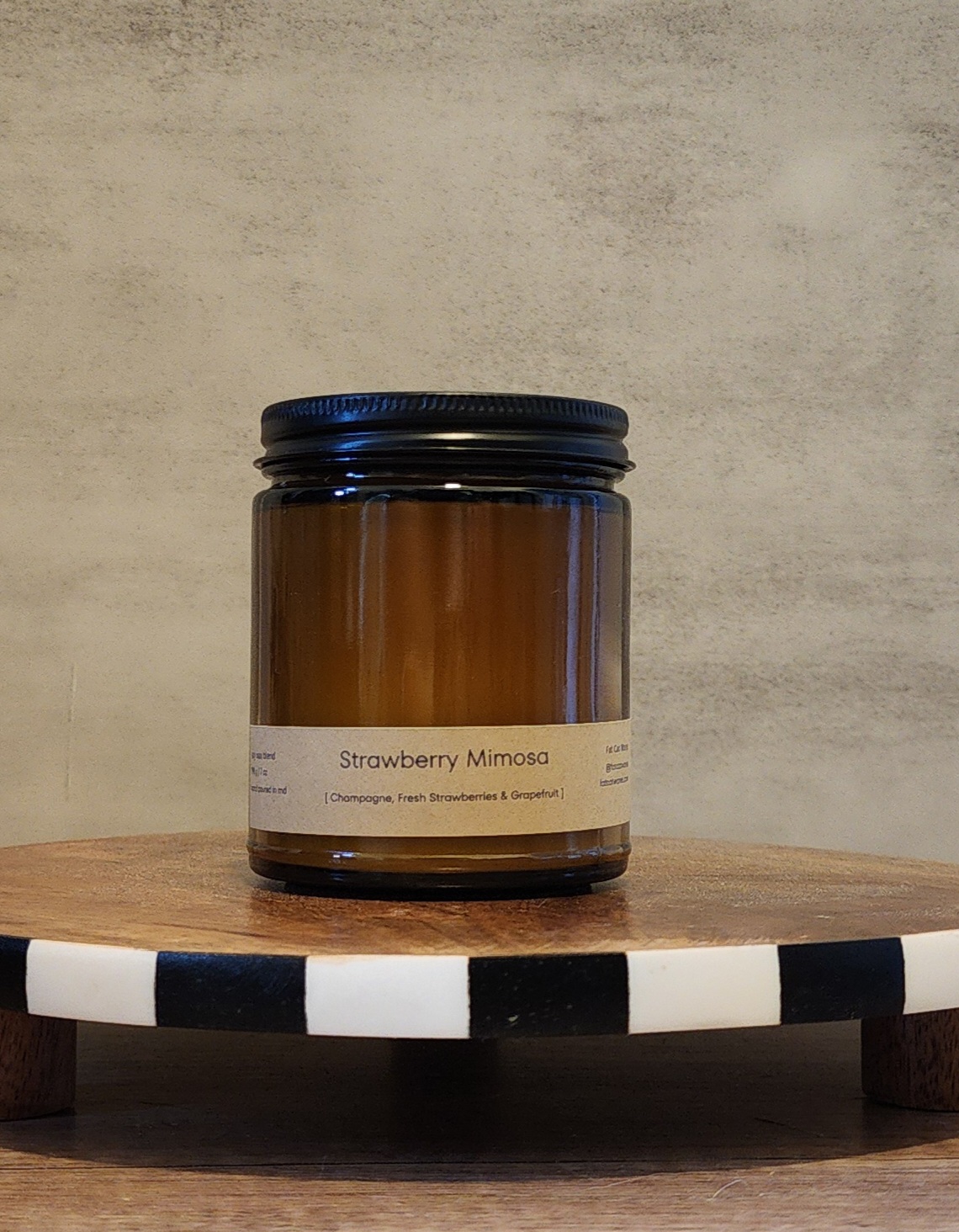 Strawberry Mimosa — handcrafted candles by Fat Cat Wares